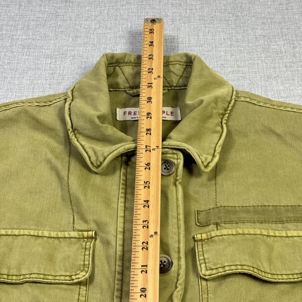 Free People Seize The Day‎ Oversided Military Jacket Womens Large Green